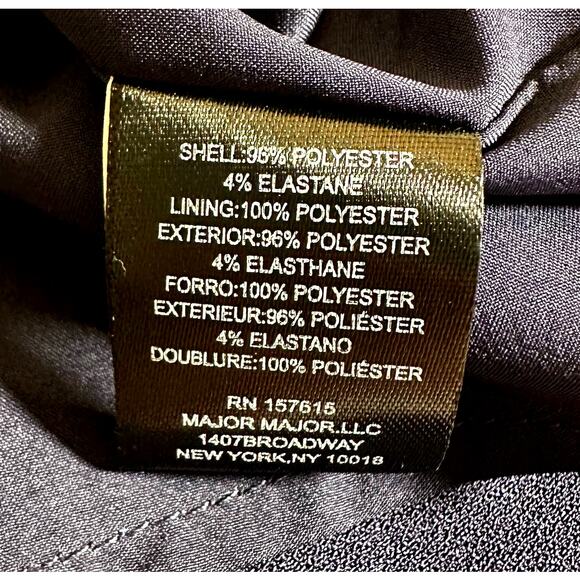 Tahari ASL New Women's V Neck Front Twist Dress Navy Blue 4 Minimalist Classic - Picture 11 of 12